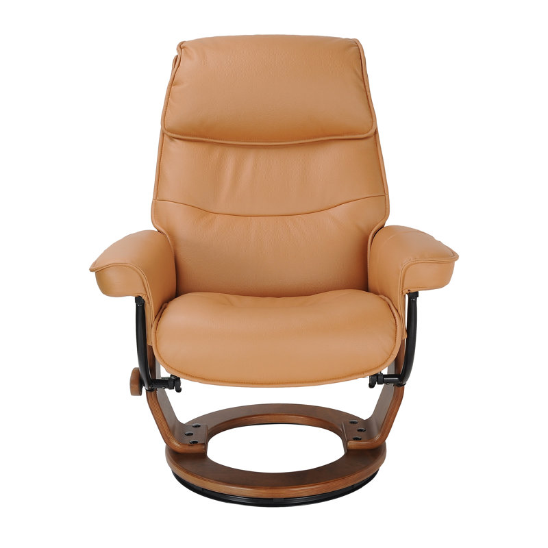 Starline Upholstered Swivel Recliner with Ottoman Wayfair